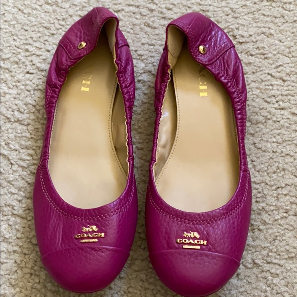 Purple ballet flats